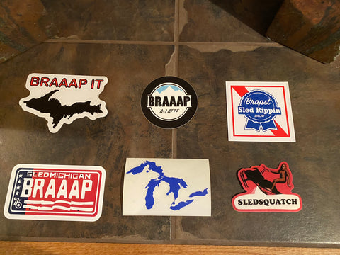 Sledmichigan sticker combo pack